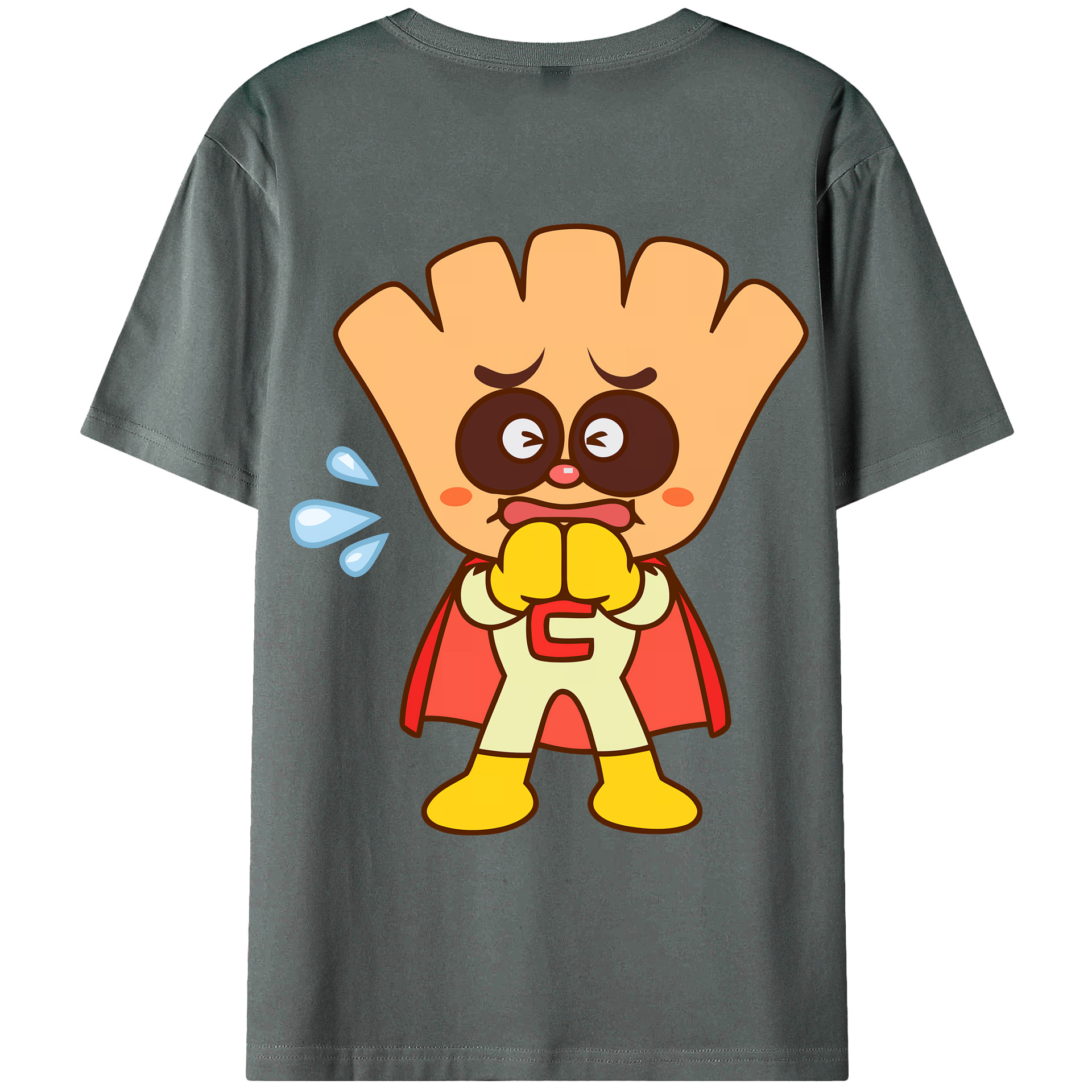 （画像用） アンパンマン Anpanman 綿100％ メンズ半袖Tシャツ（バックプリント） 通気性